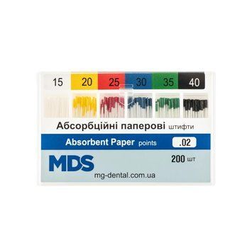 Штифти паперові MDS конус 02 розмір №15-40 P154002-1 фото