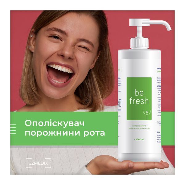 Концентрат-ополіскувач для порожнини рота BE FRESH 1000 мл BE FRESH 1000 фото