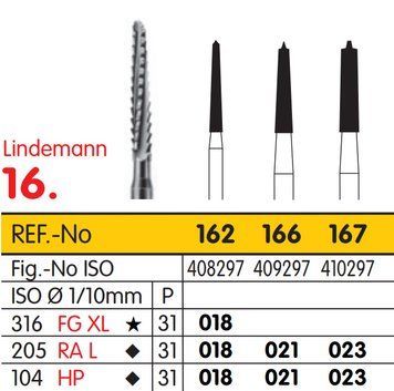 Хірургічний бор (Фреза Ліндемана) 021 LINDEMAN 166 для кутового RA 166/021/RA фото