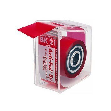 Артикуляційна фольга Bausch BK21 8мкм одностороння червона (Бауш БК21) BK21 фото