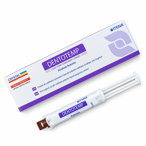 DENTOTEMP (ДЕНТО ТЕМП), цемент для тимчасової фіксації, шприц (5 мл), Itena ITNSCR фото