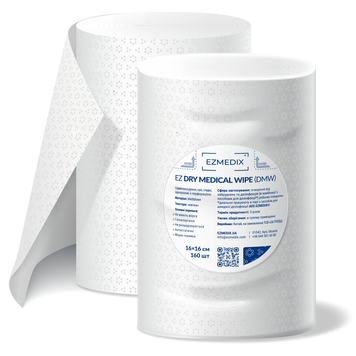 Сухі безворсові серветки EZ Dry Medical Wipe для дезінфікуючих засобів (DMW) EZ Wipe  фото