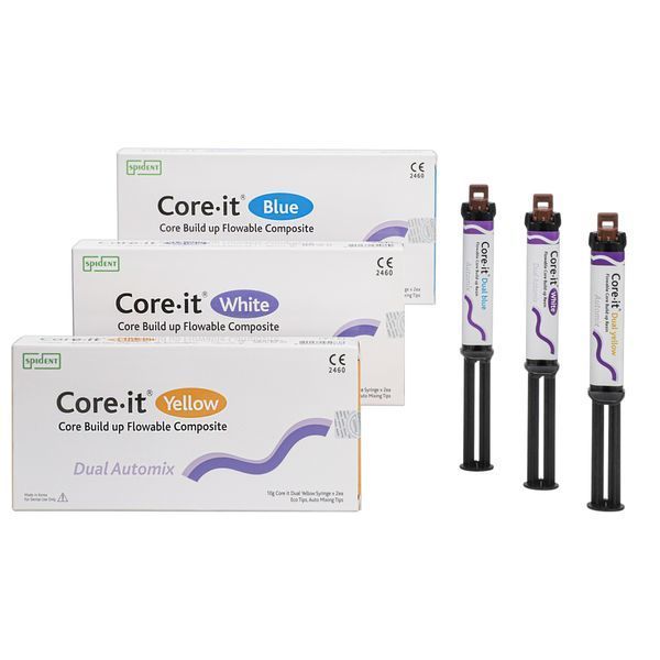 Core-it Dual композит подвійного твердіння (Кор іт) Жовтий (А2/А3) шприц 10г 2111YL фото