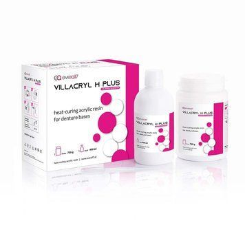 Акрилова пластмаса для базисів протезів VILLACRYL H PLUS V4, 750 г порошок + 400 мл рідина V100V4Z12 фото