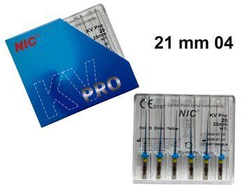 NIC KV Pro Files (Нік Кв Про файли) 04 конусність 21мм №15-40 15-40 21 фото