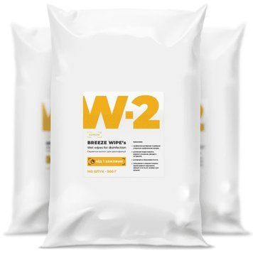 Серветки антибактеріальні BREEZE WIPE&rsquo;s W-2 (в пакеті) W-2 фото