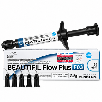 Beautifil Flow Plus (Б'ютіфіл Флоу Плюс) F03, реставраційний матеріал, що ін'єкується, на основі Гіомеру, Shofu A2 SHOFU88A2 фото