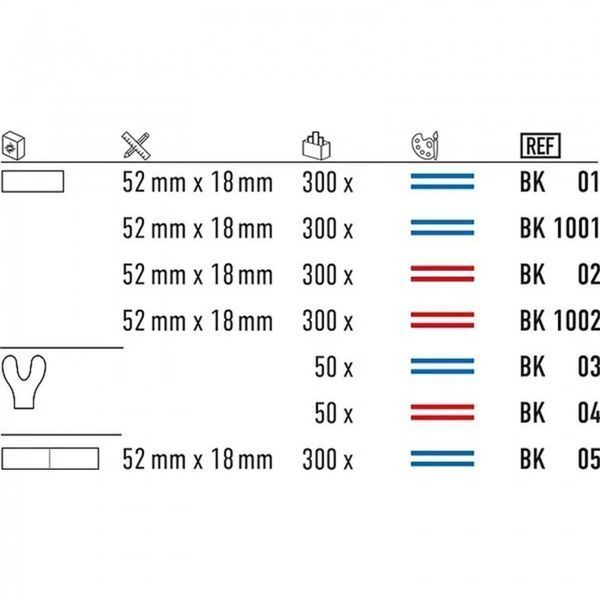 Артикуляційний папір Bausch BK01 200мкм (Бауш БК01) синій, двосторонній BK01 фото