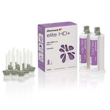 ELITE HD+ SUPER LIGHT (Еліт ХД Супер лайт), А-силікон дуже низької в'язкості, 2 картриджа по 50 мл. Твердість по Шору 45 C203050 фото