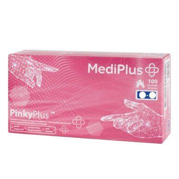 Рукавички нітрилові MediPlus PinkyPlus Рожеві 100 шт XS xspink фото