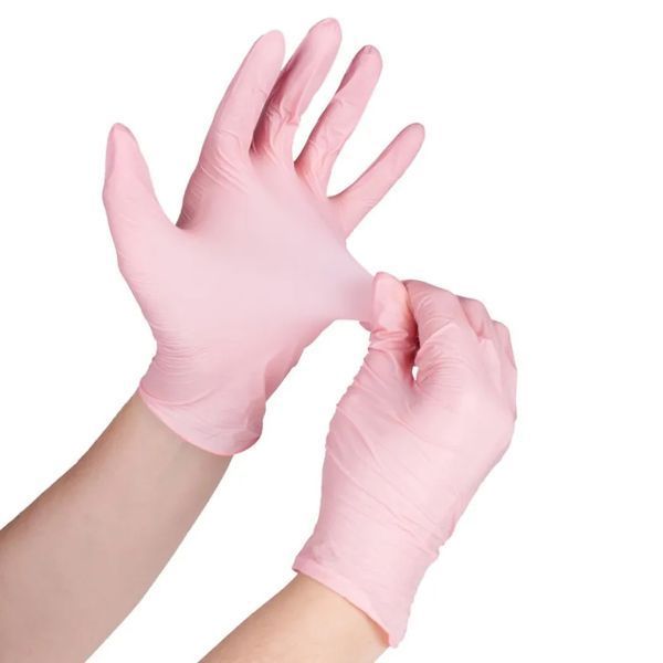 Рукавички нітрилові MediPlus PinkyPlus Рожеві 100 шт XS xspink фото