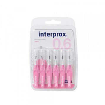 Щітка міжзубна INTERPROX 4G (Інтерпрокс 4 джі) 0.6 мм NANO 6 шт. 13540 фото