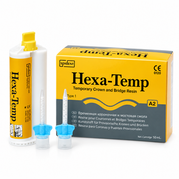 Матеріал для виготовлення тимчасових коронок Spident Hexa-Temp (Хекса темп), 50мл (А2) 81111A2 фото